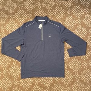 Johnnie-O blue men’s performance 1/4 zip size small new with tags